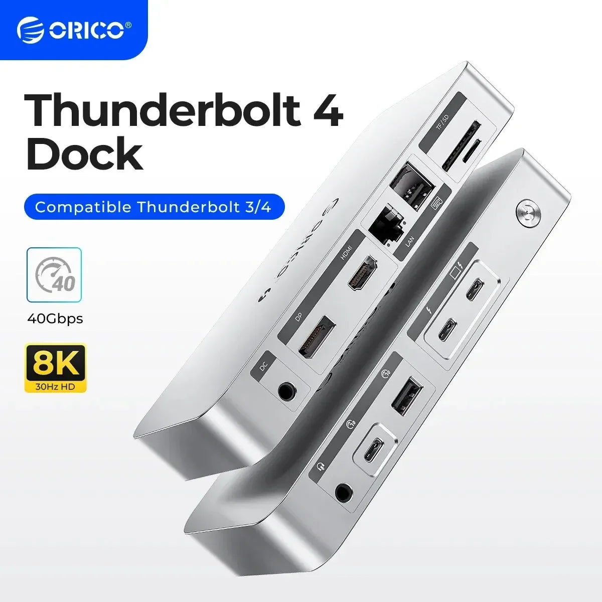 ORICO Thunderbolt 4 Docking Station Type C to HDMI- Mac, Windows