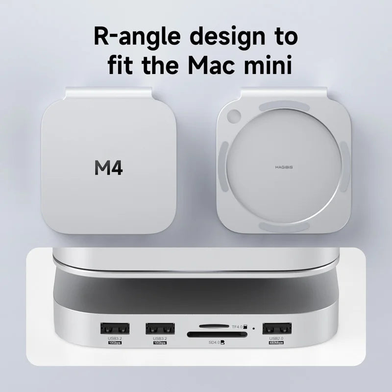 USB C Hub With M.2 SSD Enclosure for Mac Mini M4