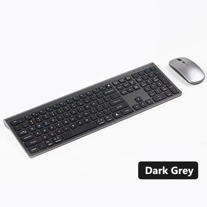 Bluetooth 5.0 & 2.4G Wireless Keyboard and Mouse Combo, Mac, Android, PC, TV