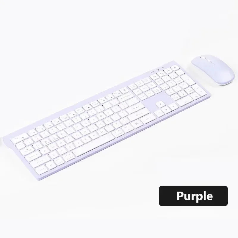 Bluetooth 5.0 & 2.4G Wireless Keyboard and Mouse Combo, Mac, Android, PC, TV