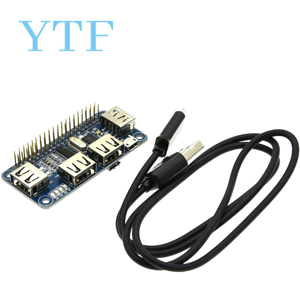 4 Ports USB HDM HUB HAT for Raspberry Pi