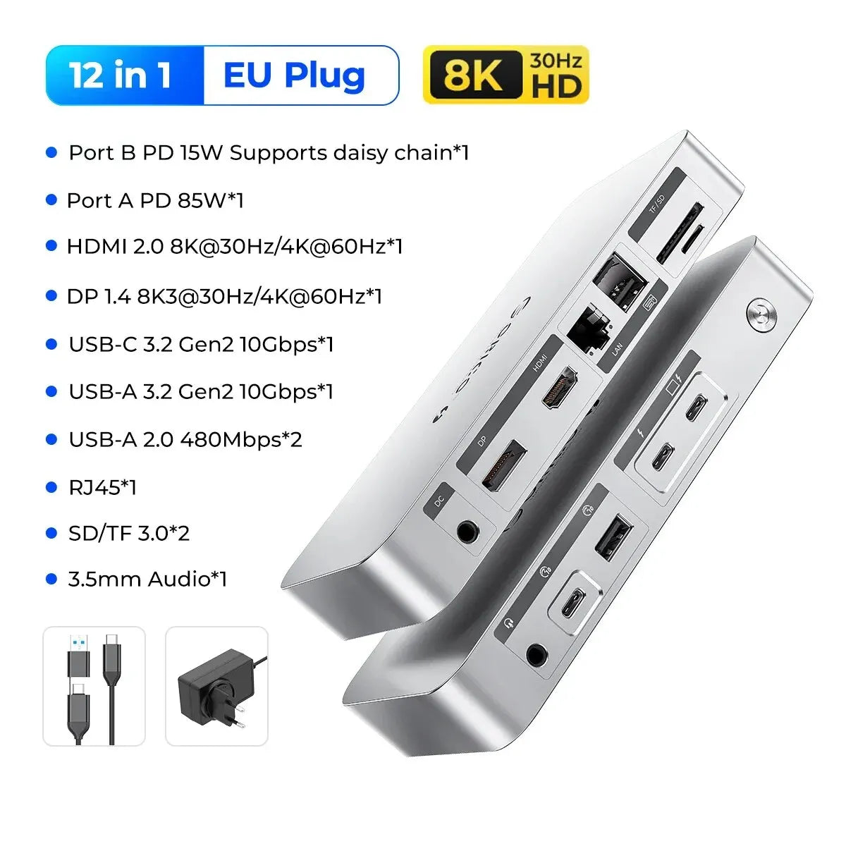 ORICO Thunderbolt 4 Docking Station Type C to HDMI- Mac, Windows
