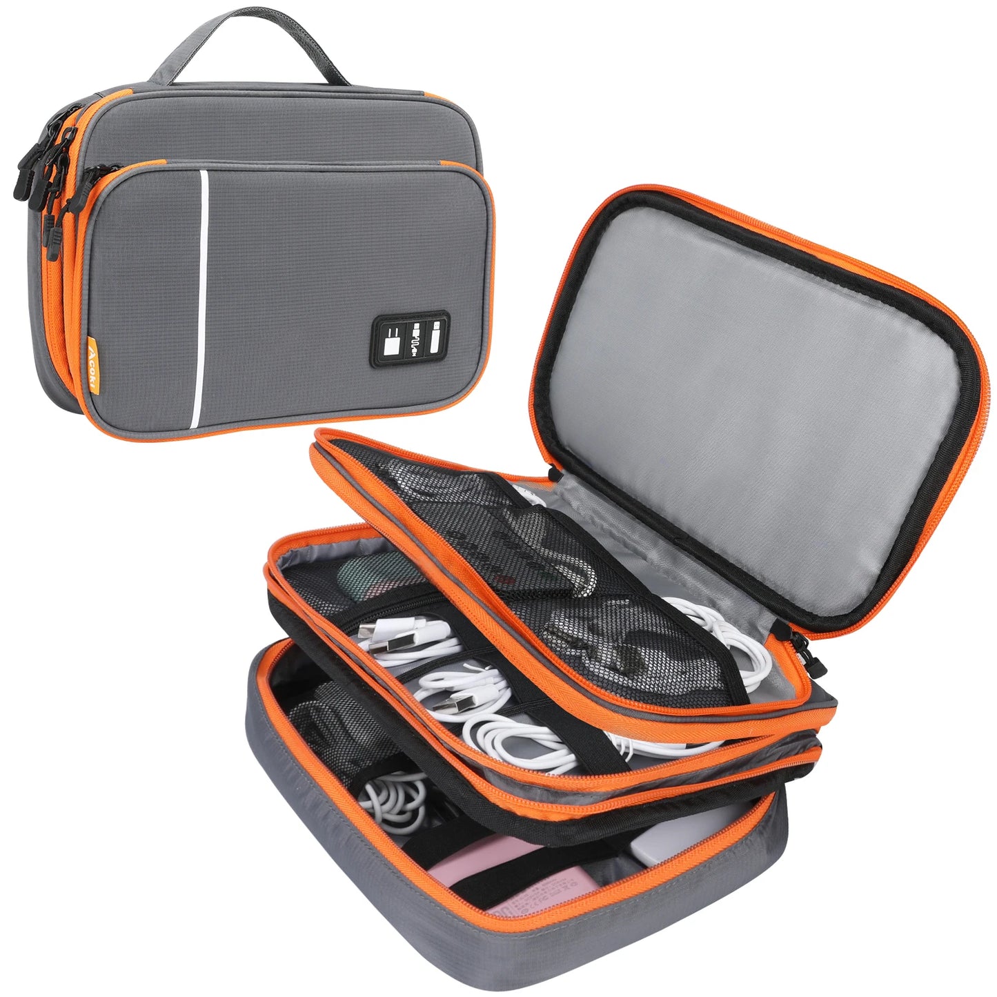 Three Layer Electronic Accessories Organizer