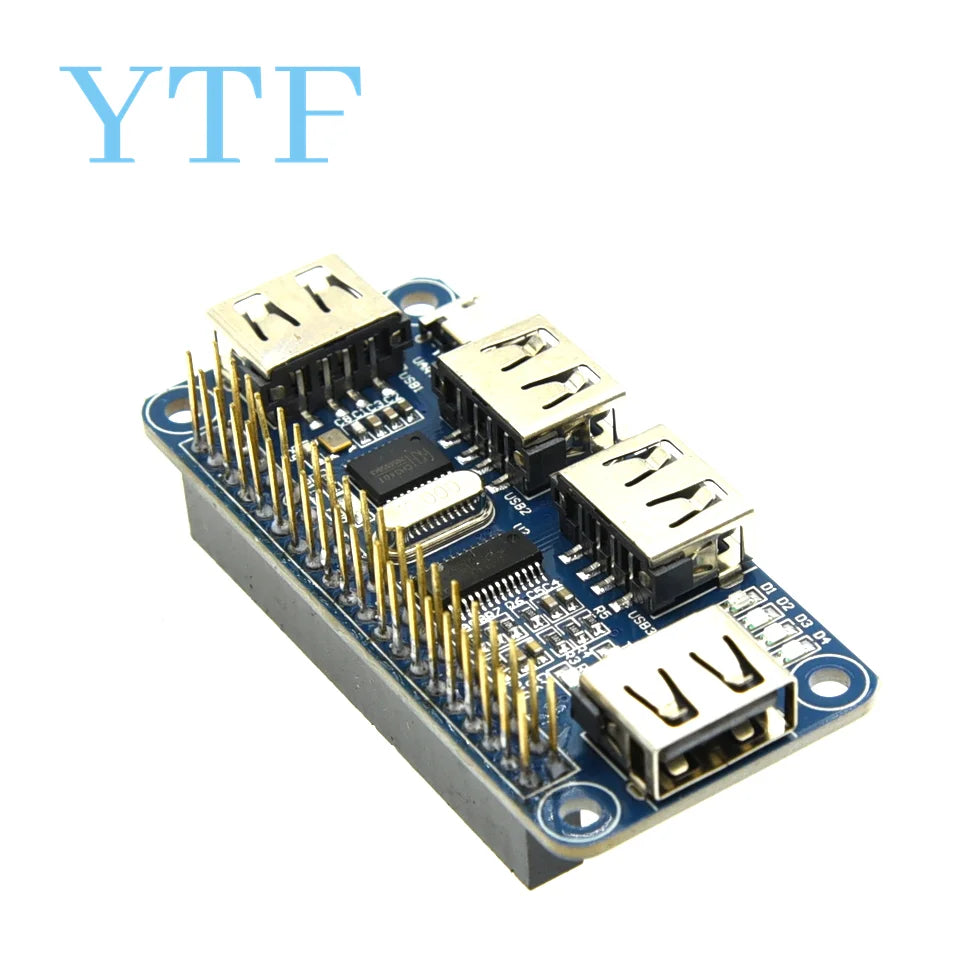 4 Ports USB HDM HUB HAT for Raspberry Pi
