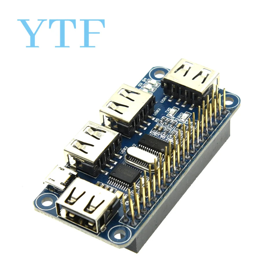 4 Ports USB HDM HUB HAT for Raspberry Pi