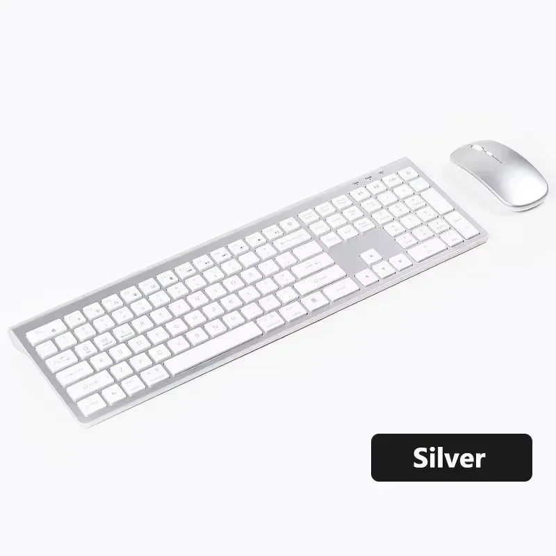 Bluetooth 5.0 & 2.4G Wireless Keyboard and Mouse Combo, Mac, Android, PC, TV