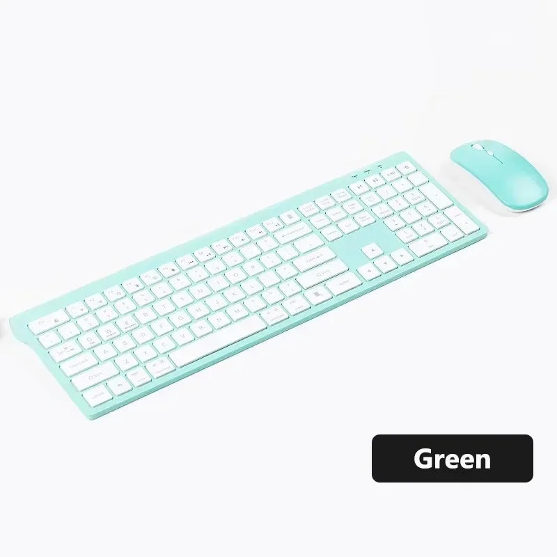 Bluetooth 5.0 & 2.4G Wireless Keyboard and Mouse Combo, Mac, Android, PC, TV