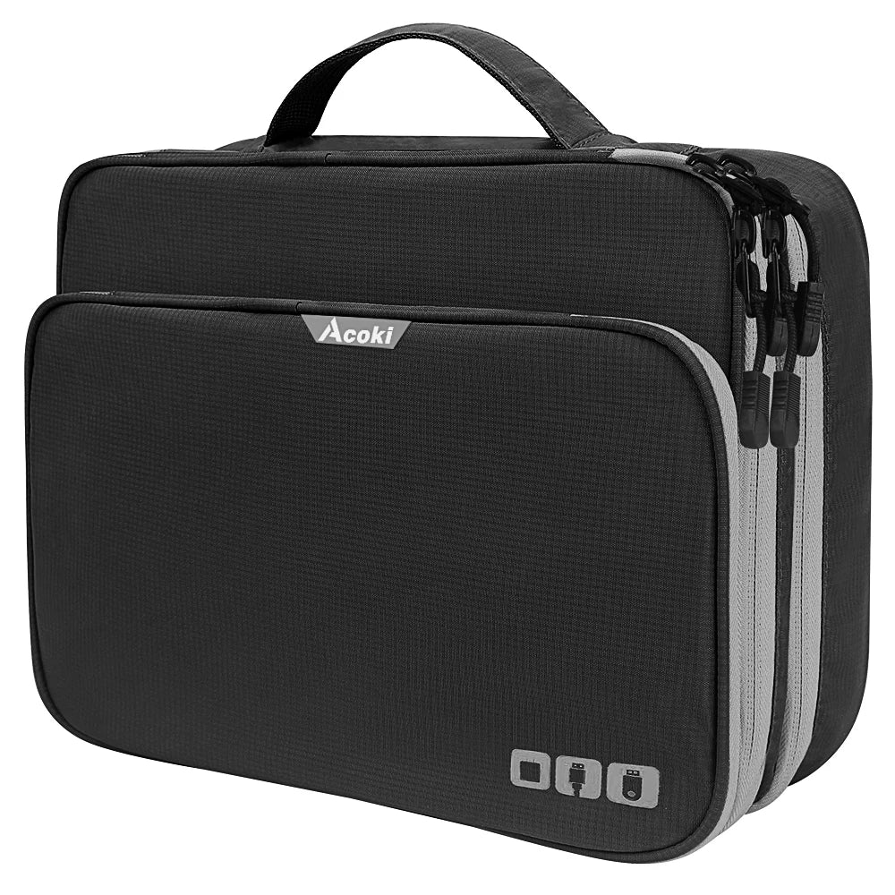 Three Layer Electronic Accessories Organizer