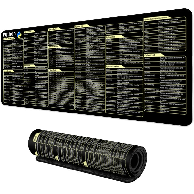 Python Programing Mouse Pad Desk Mat