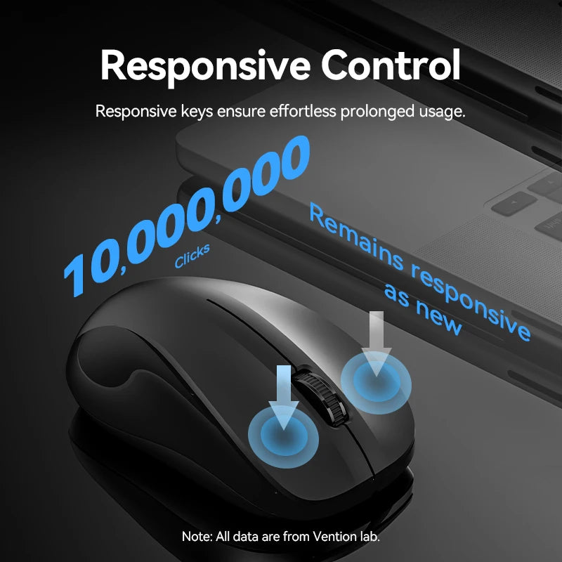 Vention, Wireless 2.4G USB, Silent, Ergonomic, Keyboard and Mouse Combo ,